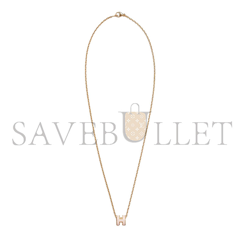 HERMES GOLD POP H NECKLACE METAL 